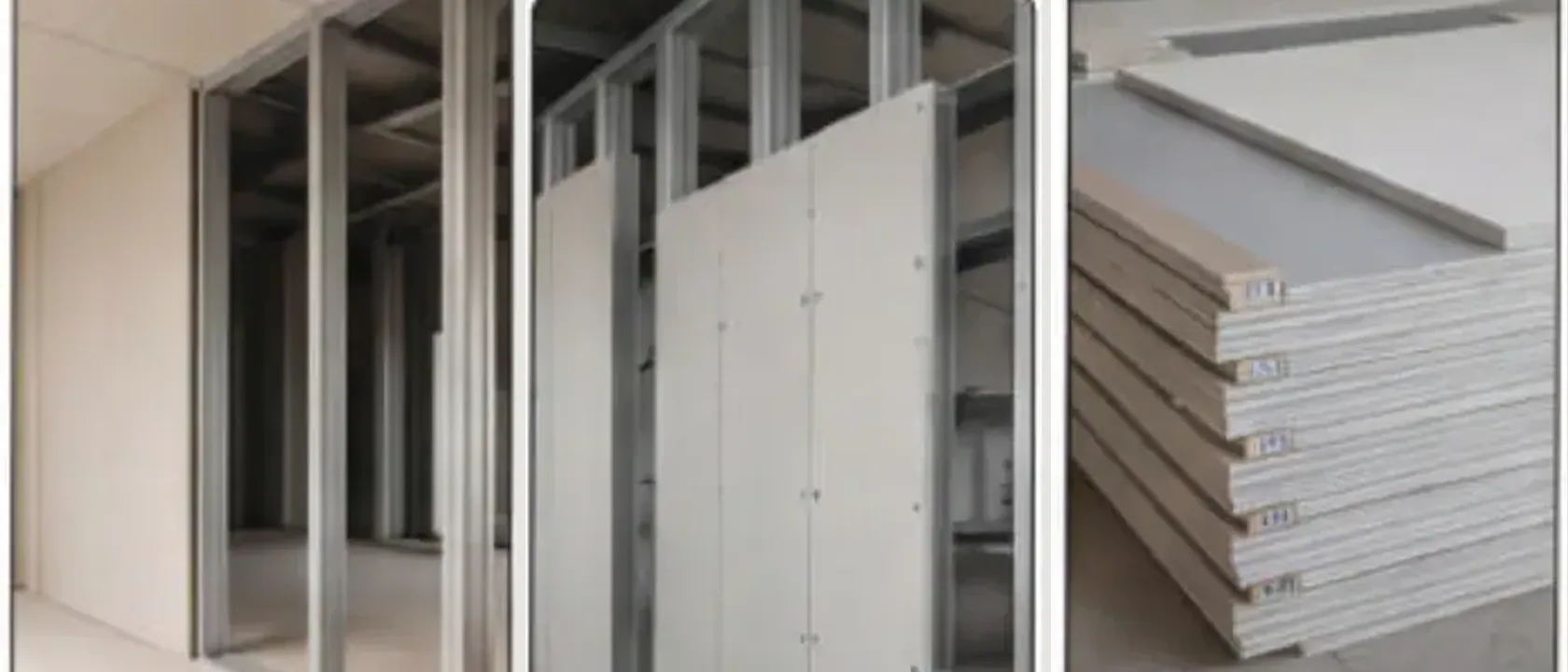 Drywall screws used for fixing board to steel and timber framing