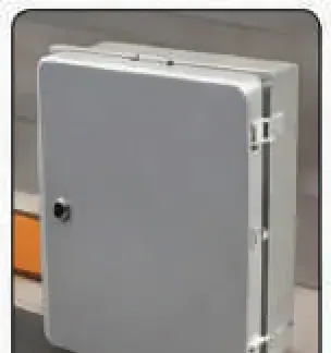 Sheet metal electrical enclosure with a hinged door